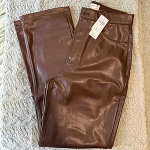 Brown  Abercrombie Leather Pants